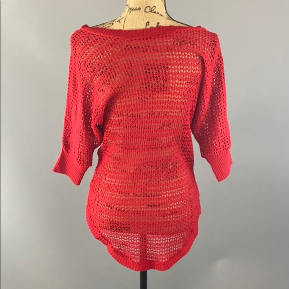 Red Knit Top - Picture 5 of 5